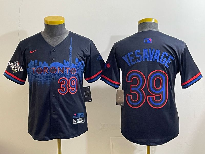 Youth 2025 Nike Toronto Blue Jays #39 Yesavage Blue Game MLB Jersey 06->youth mlb jersey->Youth Jersey